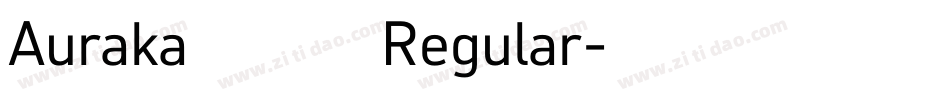 Auraka方黑檀 Regular字体转换